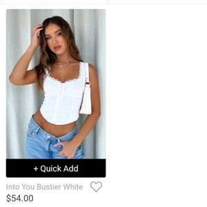 NWT Whitefox Boutique bustier